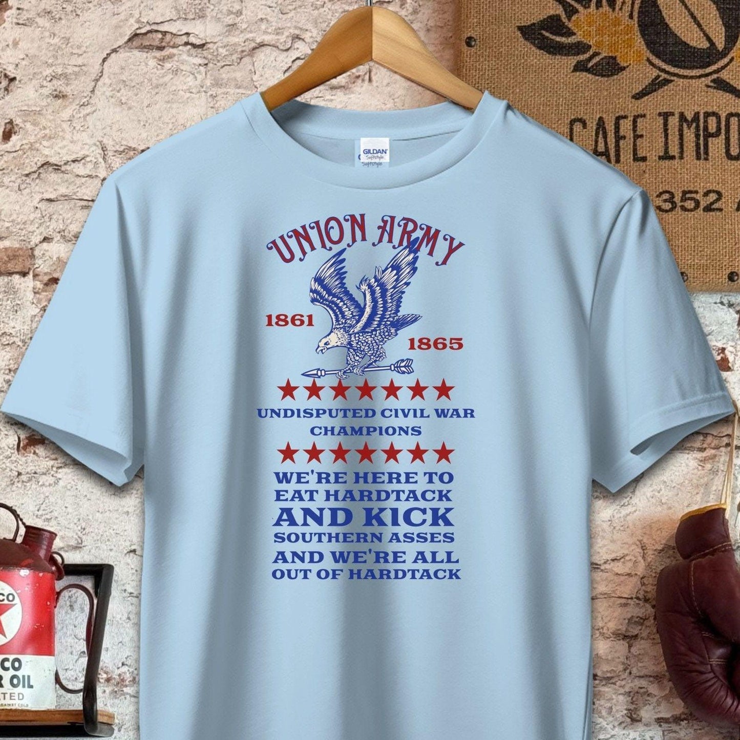 T-shirt / S / Light Blue Union Army Civil War Champions Shirt