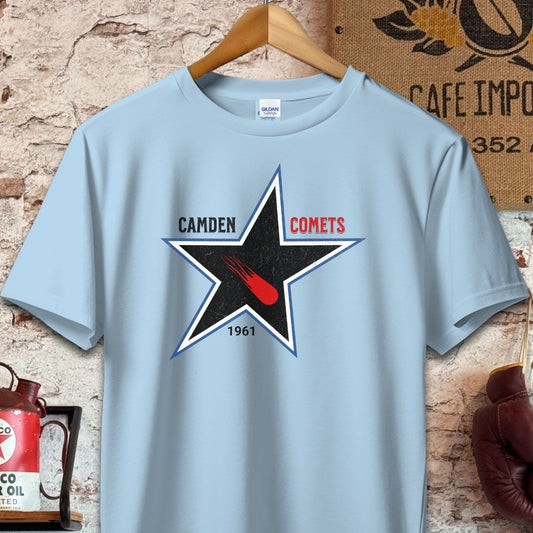 T-shirt / S / Light Blue Vintage Style Camden Comets Shirt