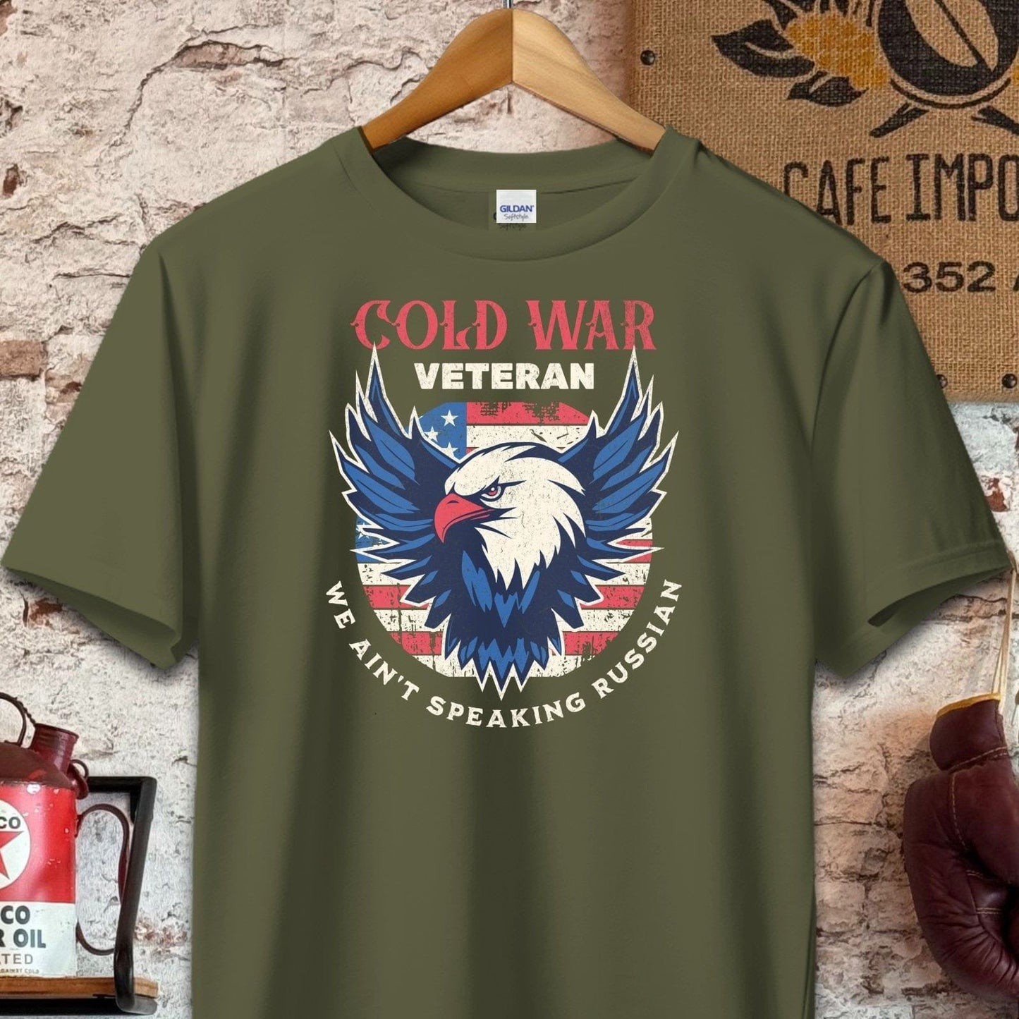 T-shirt / S / Military Green Cold War Veteran Shirt