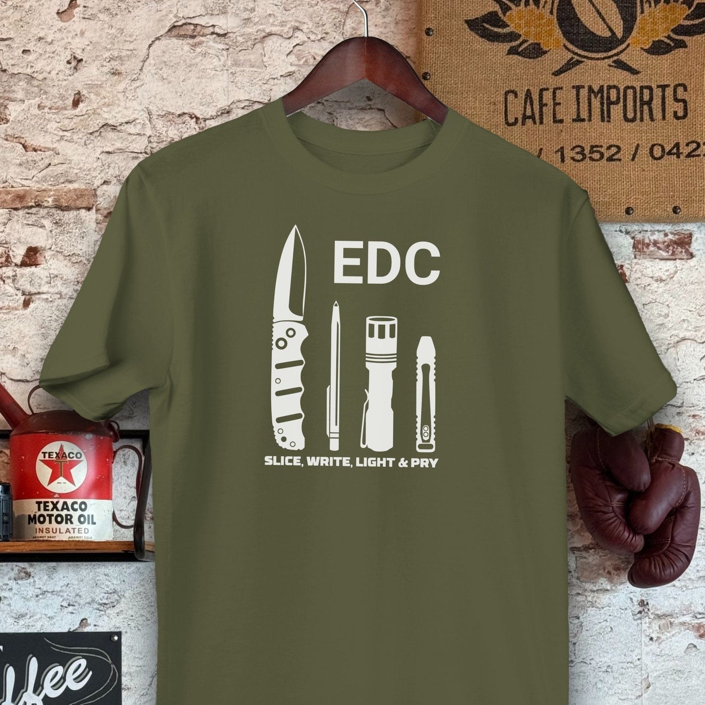 T-shirt / S / Military Green EDC Slice Write Light Pry Shirts