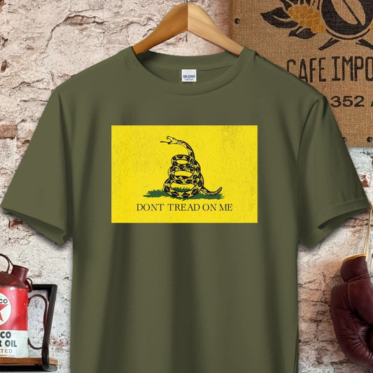 T-shirt / S / Military Green Gadsden - Dont Tread On Me Shirt