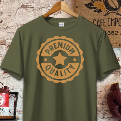 T-shirt / S / Military Green Premium Quality Badge Shirt