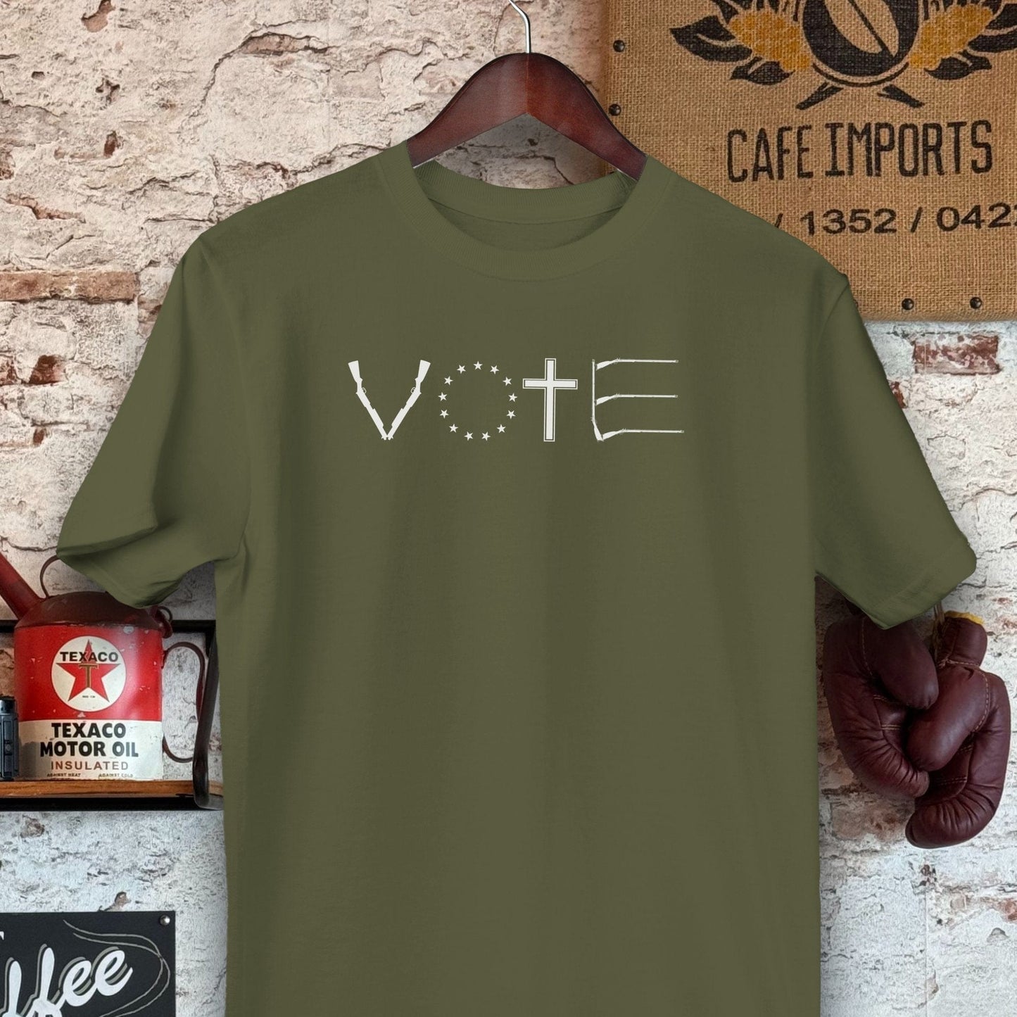 T-shirt / S / Military Green Vote Shirts