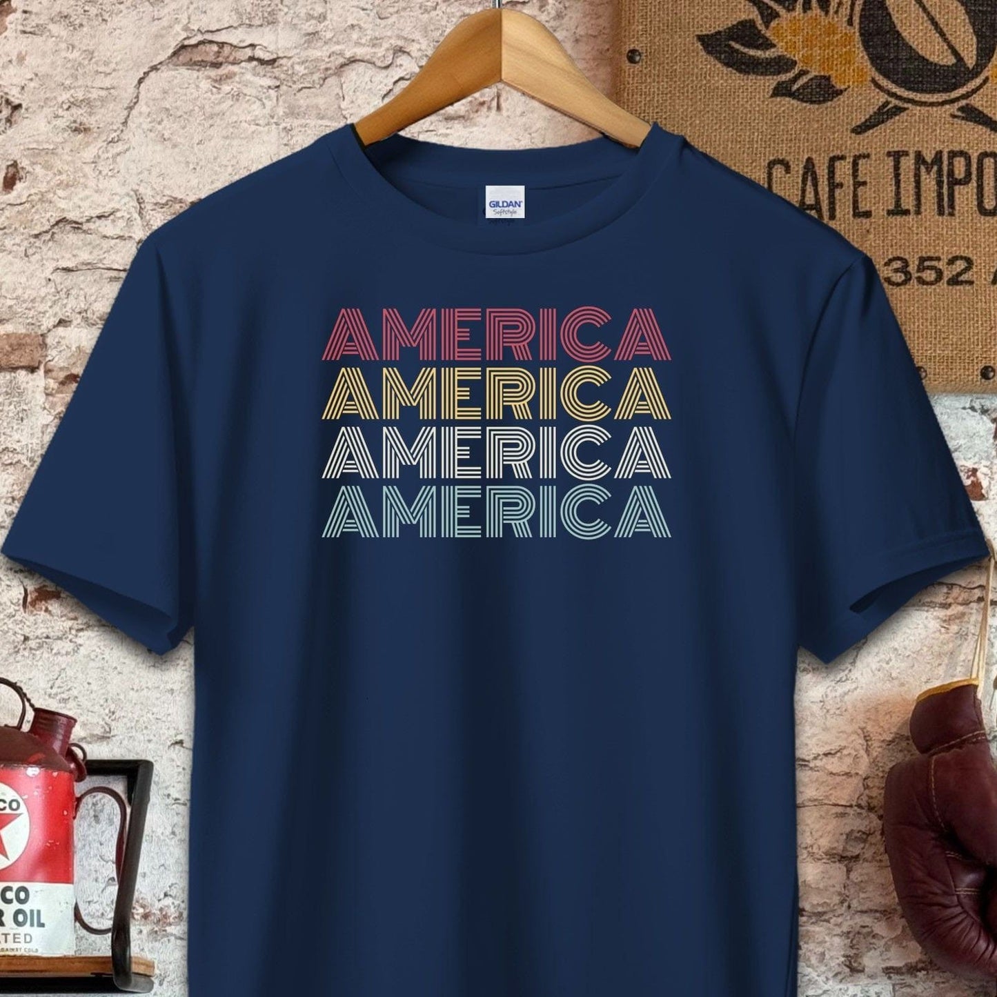 T-shirt / S / Navy American Pride Shirt