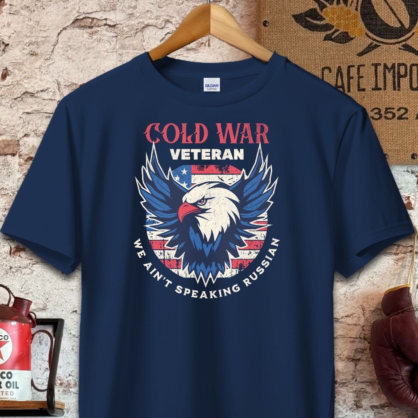 T-shirt / S / Navy Cold War Veteran Shirt