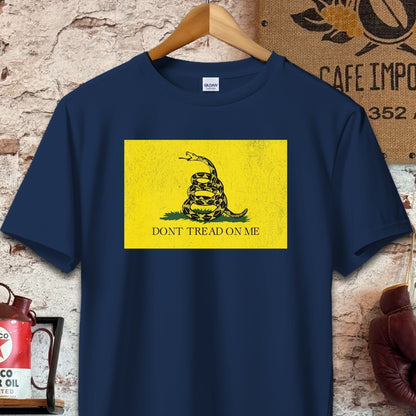 T-shirt / S / Navy Gadsden - Dont Tread On Me Shirt