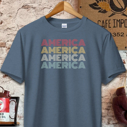 T-shirt / S / Navy Heather American Pride Shirt