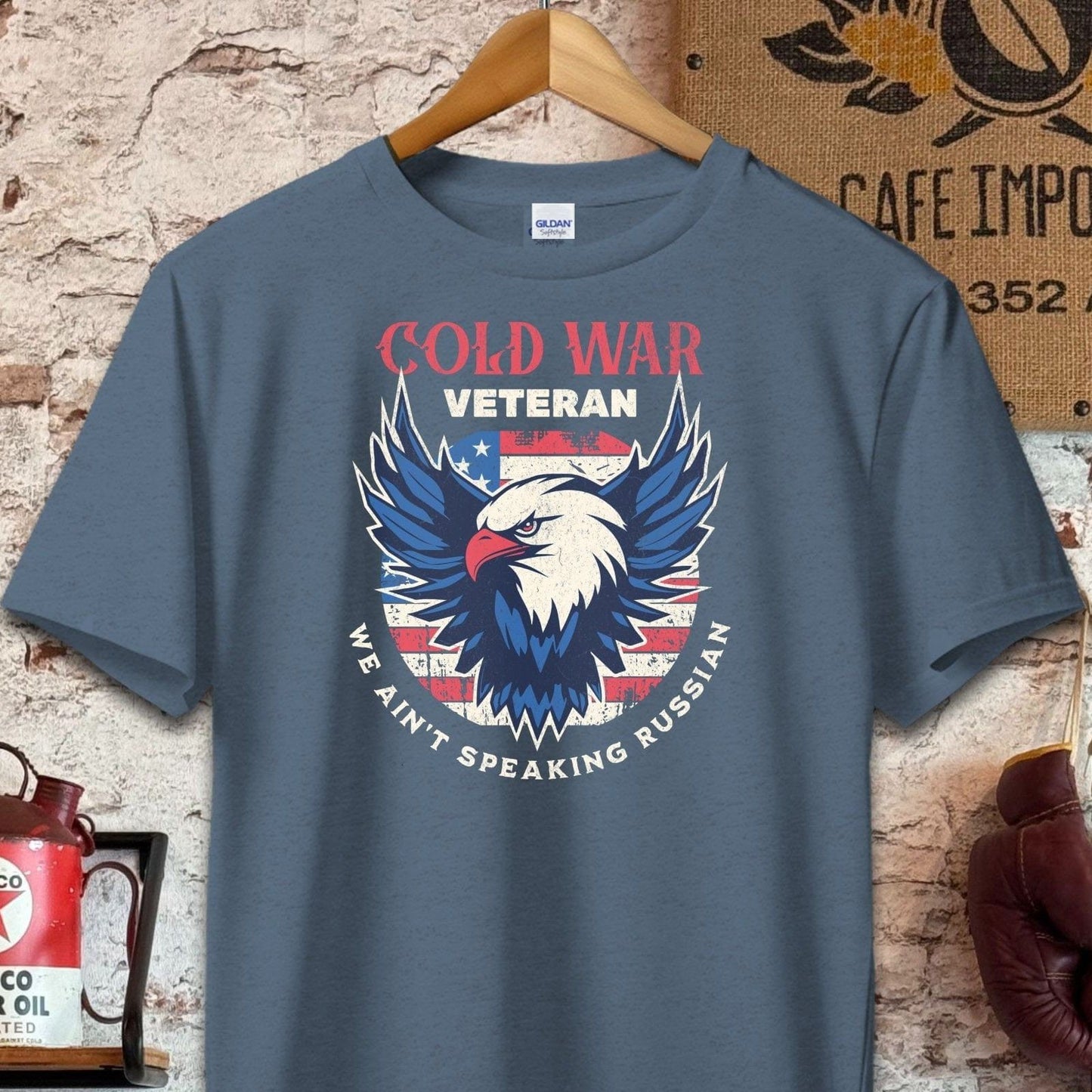 T-shirt / S / Navy Heather Cold War Veteran Shirt