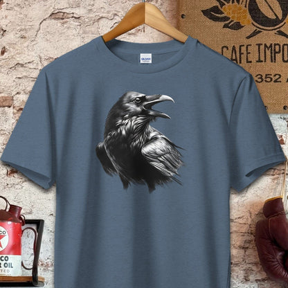 T-shirt / S / Navy Heather Gothic Crow Shirt