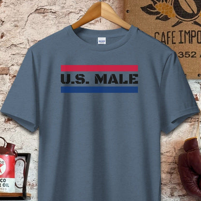 T-shirt / S / Navy Heather U. S. Male Shirt