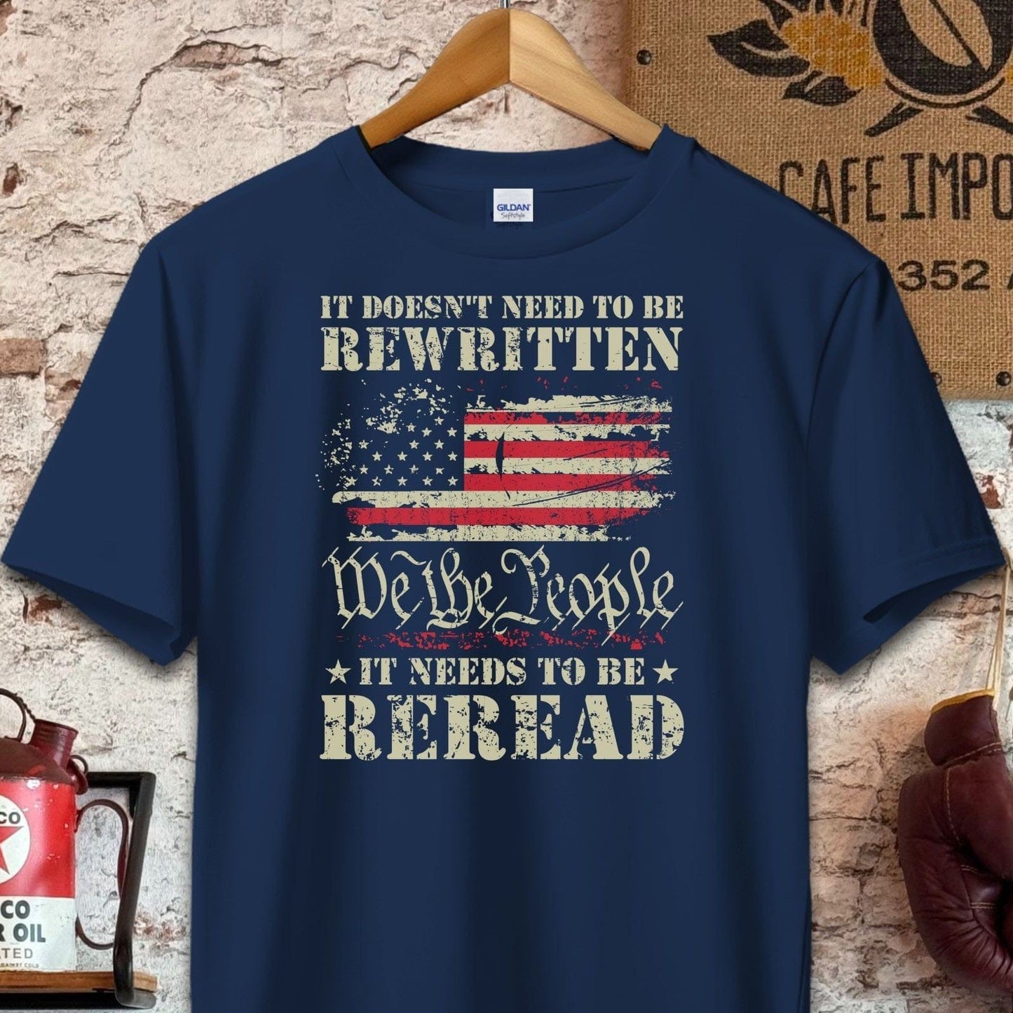 T-shirt / S / Navy It Needs To Be Reread Shirt