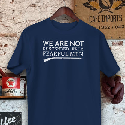 T-shirt / S / Navy Not Descended From Fearful Men Shirts Shirts