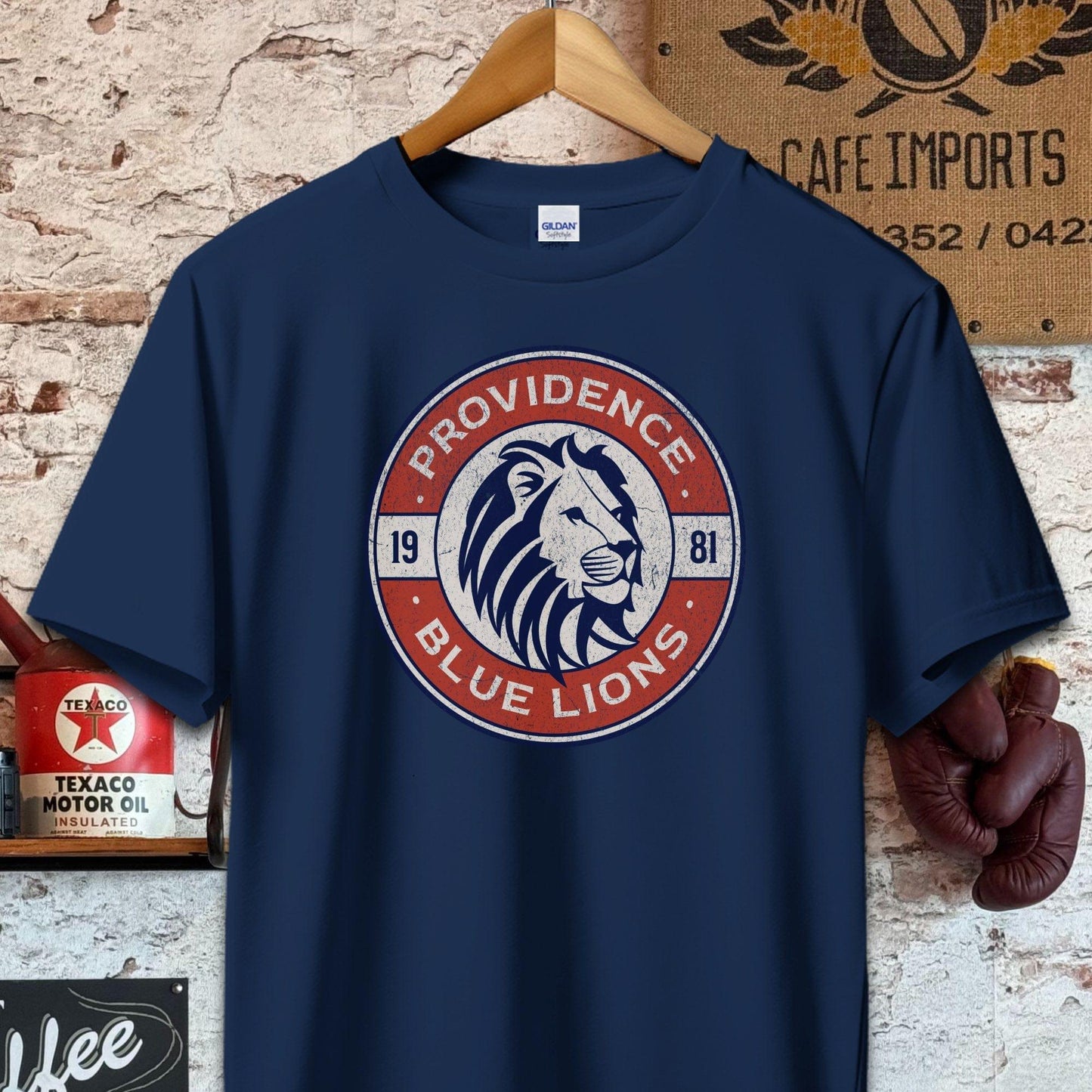 T-shirt / S / Navy Providence Blue Lions Sports Team Shirt