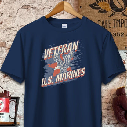 T-shirt / S / Navy U.S. Marines Veteran Shirt