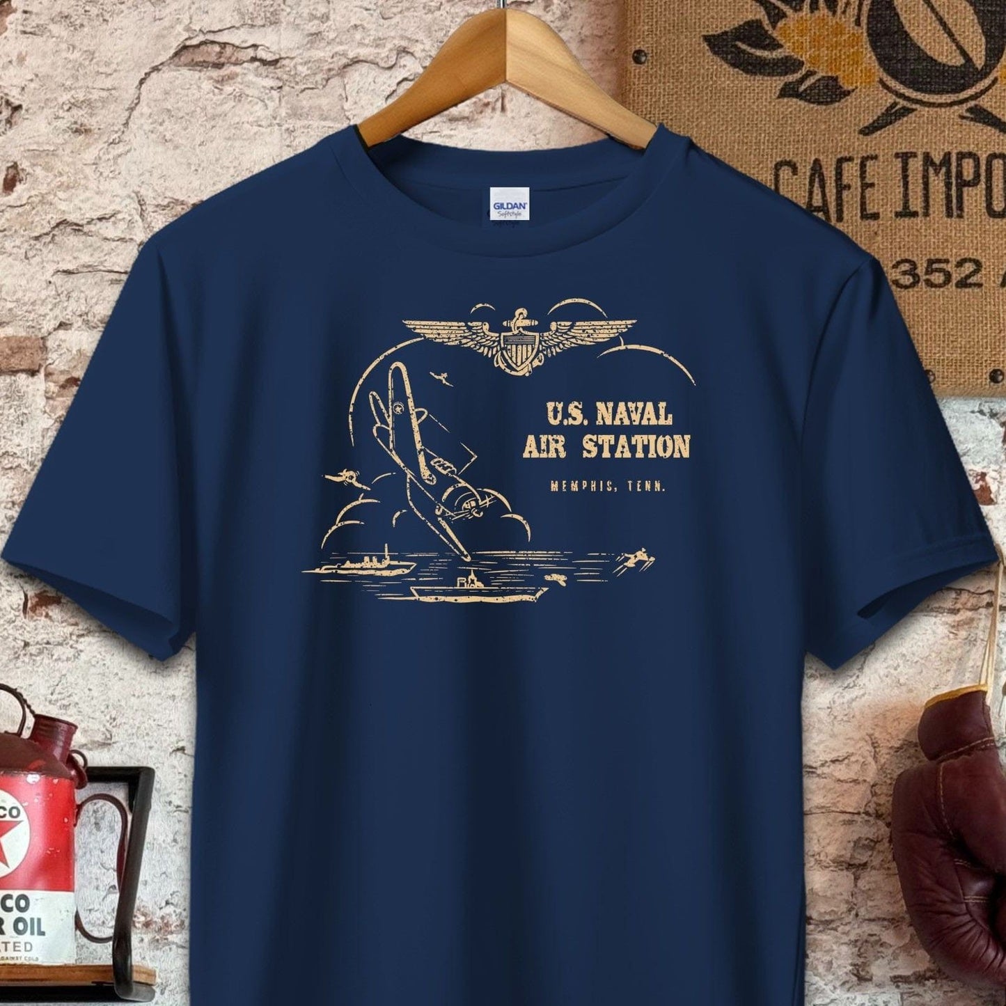 T-shirt / S / Navy U.S. Naval Air Station Shirt