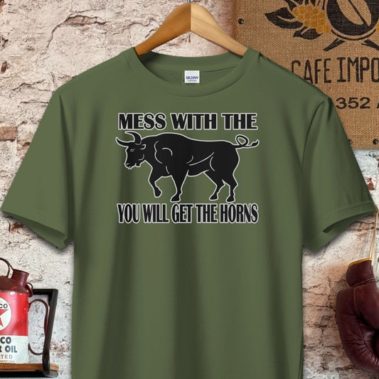 T-shirt / S / Olive Mess With The Bull T-Shirt