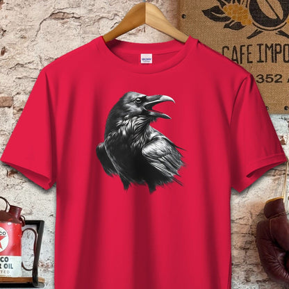 T-shirt / S / Red Gothic Crow Shirt