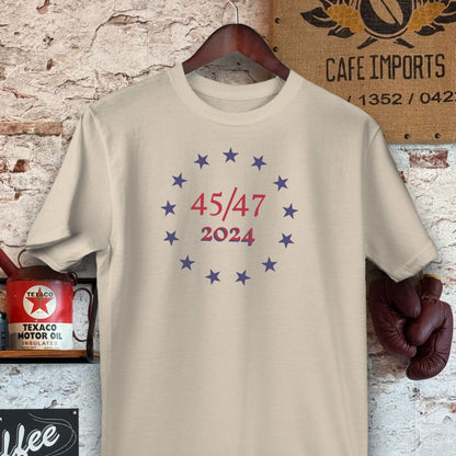 T-shirt / S / Sand 2024 45/47 Trump Shirts