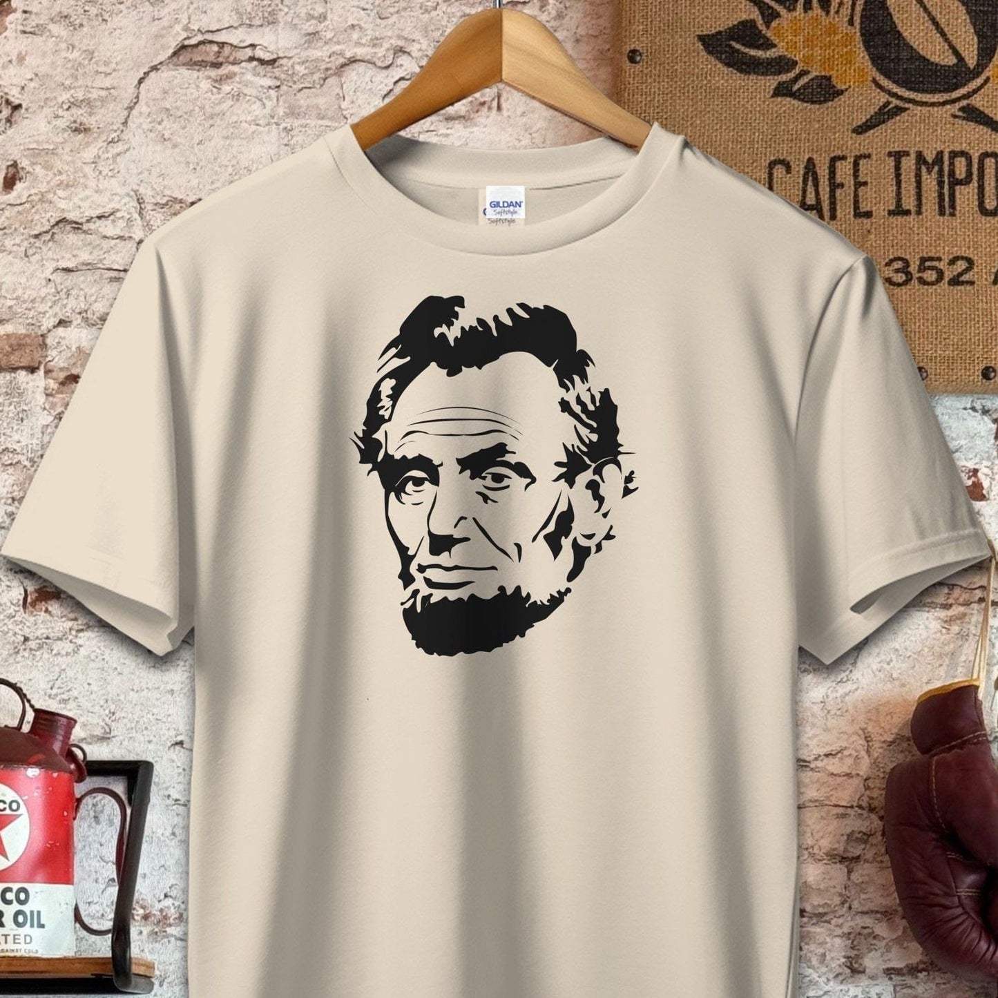 T-shirt / S / Sand Abe Lincoln Shirt