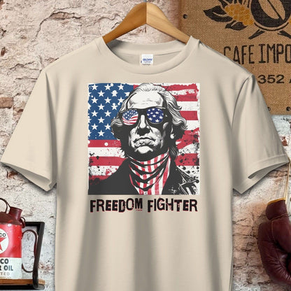 T-shirt / S / Sand George Washington Freedom Fighter Shirt