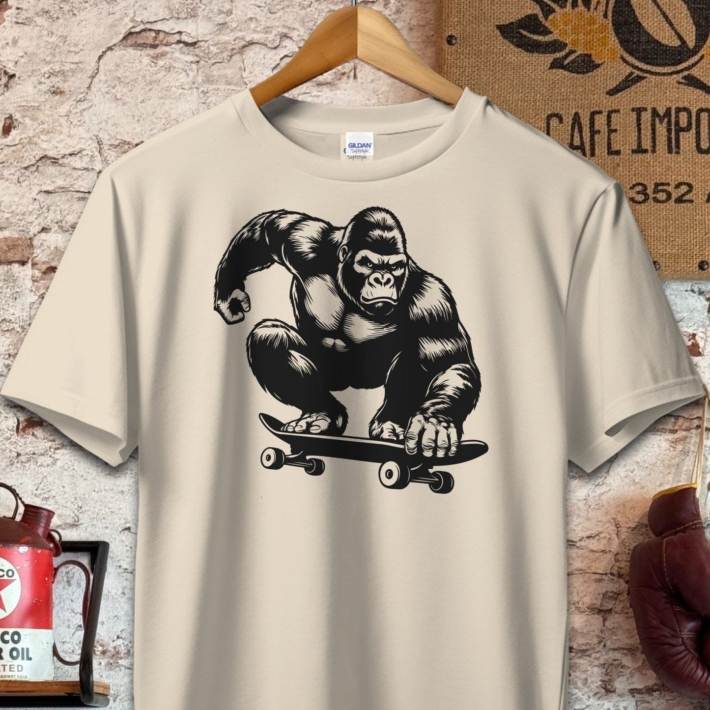 T-shirt / S / Sand Gorilla Skateboarding Shirt