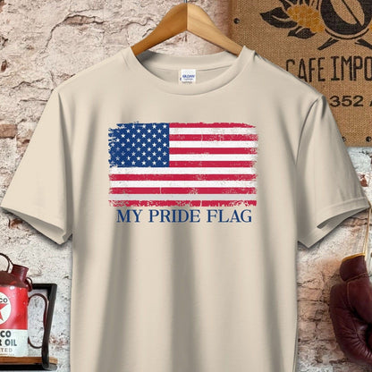 T-shirt / S / Sand My Pride Flag American Flag Shirt