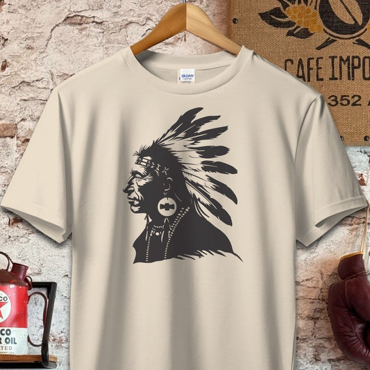 T-shirt / S / Sand Native American Chief Shirt