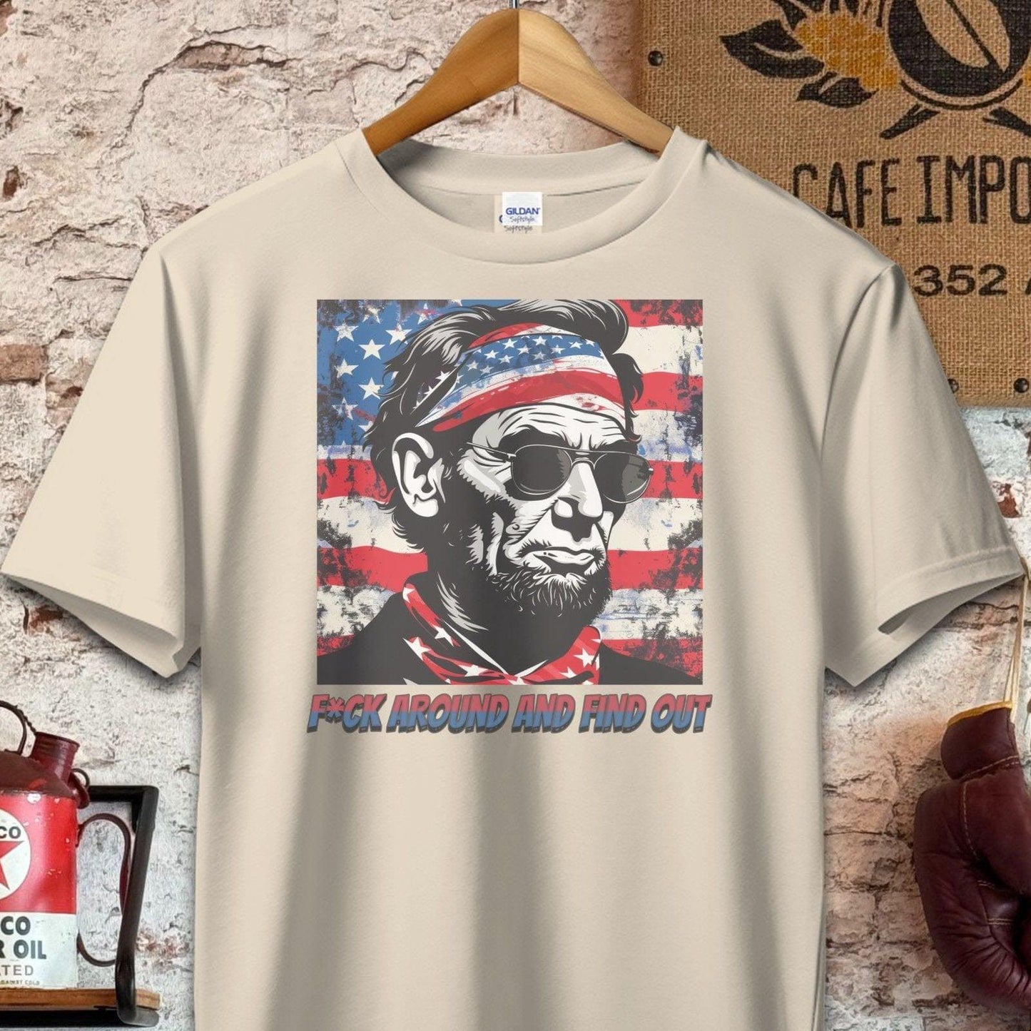 T-shirt / S / Sand Patriotic Find Out Shirt