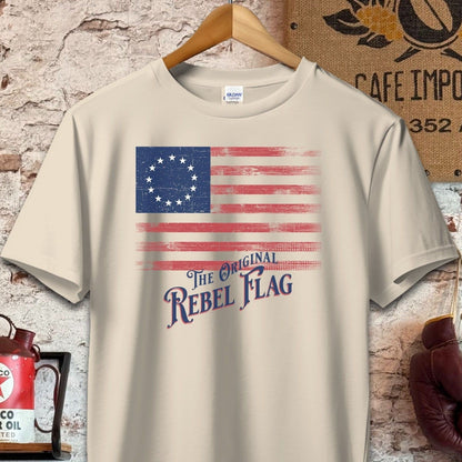 T-shirt / S / Sand The Original Rebel Flag Shirt