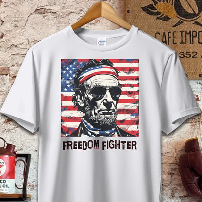 T-shirt / S / Sport Grey Abraham Lincoln Freedom Fighter Shirt