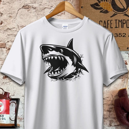 T-shirt / S / Sport Grey Ferocious Shark Shirt