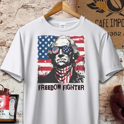 T-shirt / S / Sport Grey George Washington Freedom Fighter Shirt