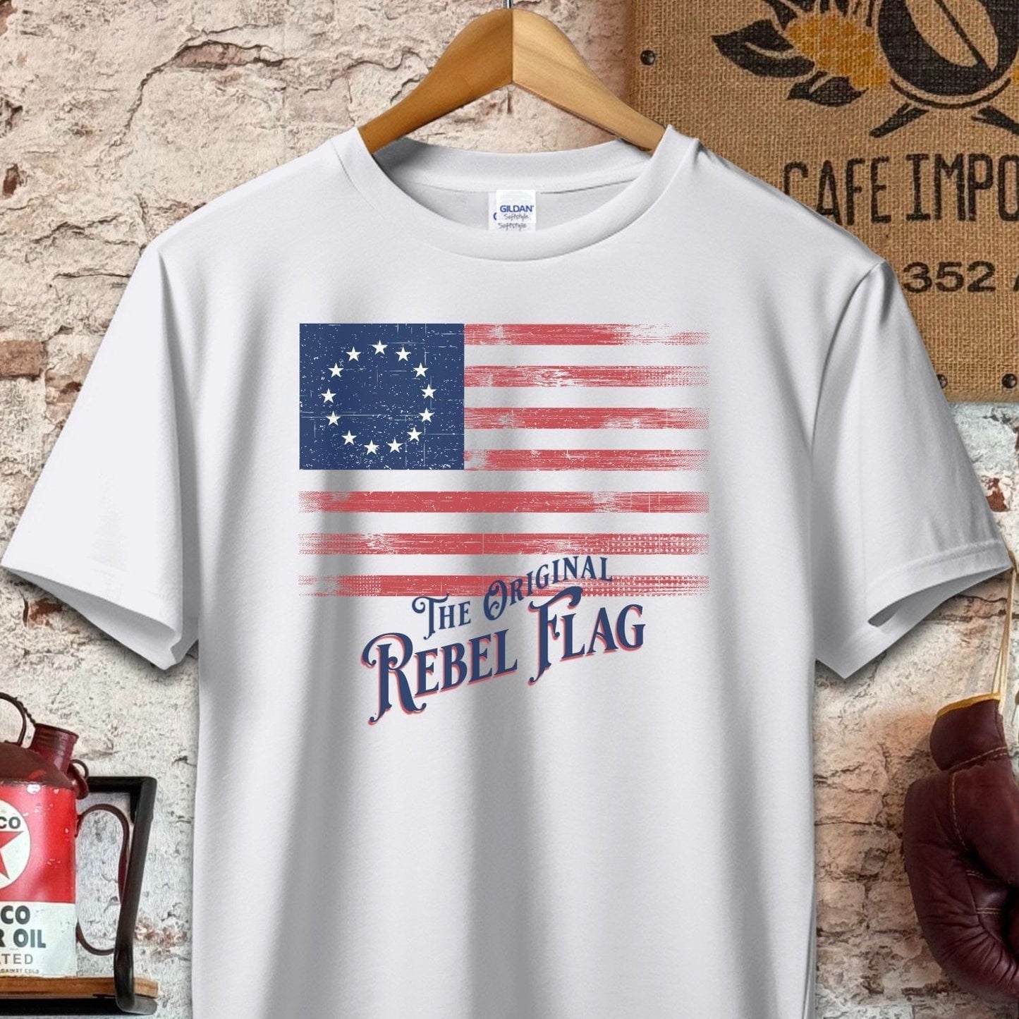 T-shirt / S / Sport Grey The Original Rebel Flag Shirt