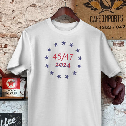 T-shirt / S / White 2024 45/47 Trump Shirts