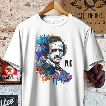 T-shirt / S / White Edgar Allan Poe Artistic Shirt