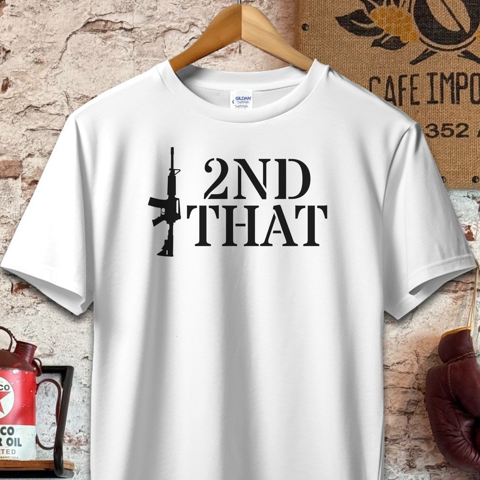 T-shirt / S / White I 2ND THAT Rifle Shirt