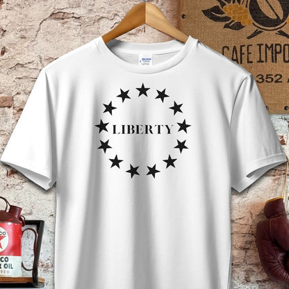 T-shirt / S / White Liberty and Stars Shirt