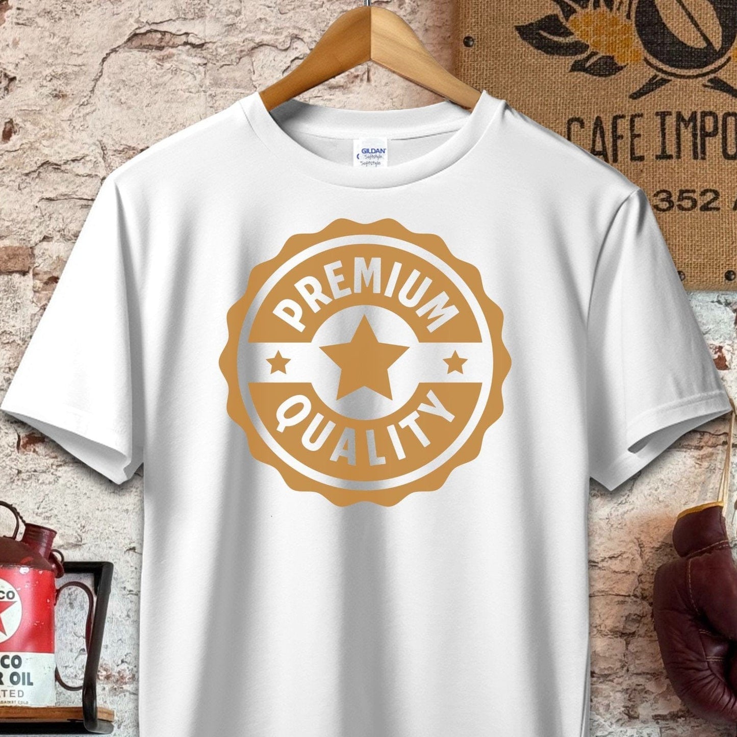 T-shirt / S / White Premium Quality Badge Shirt