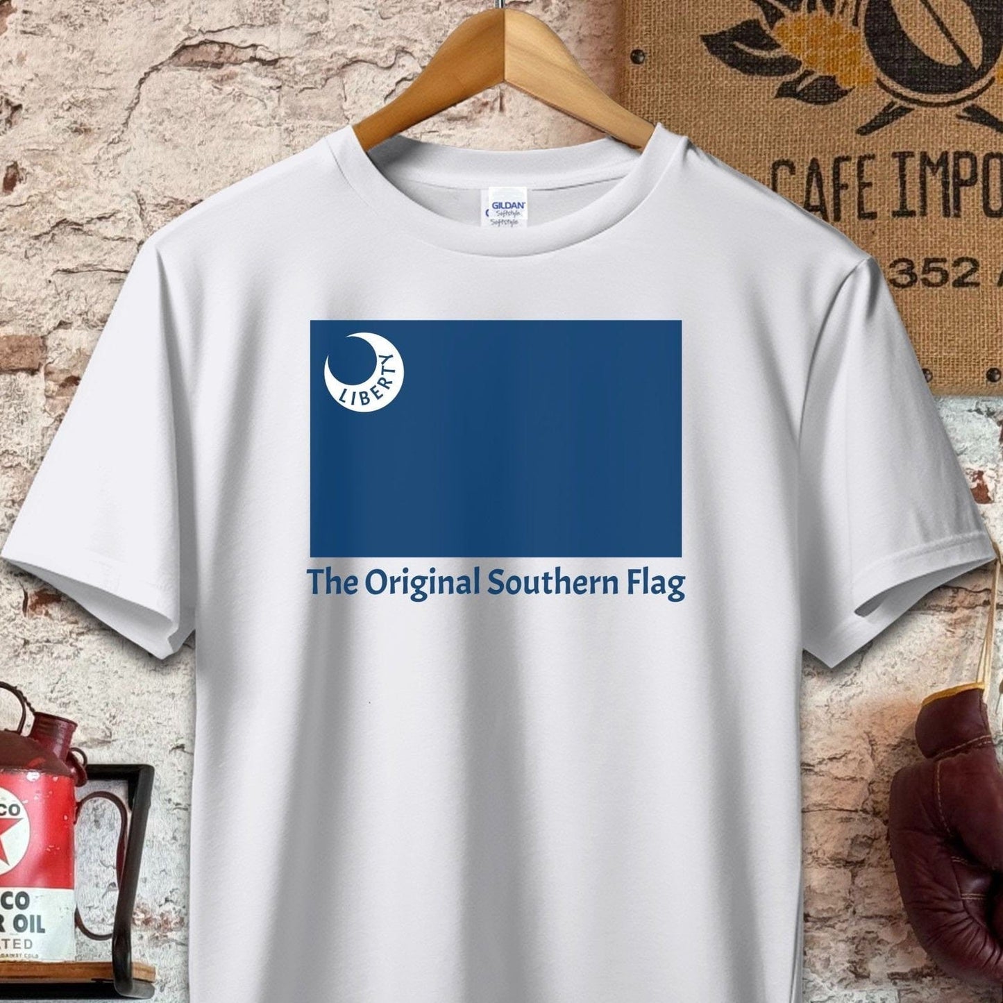 T-shirt / S / White The Original Southern Flag Liberty Shirt