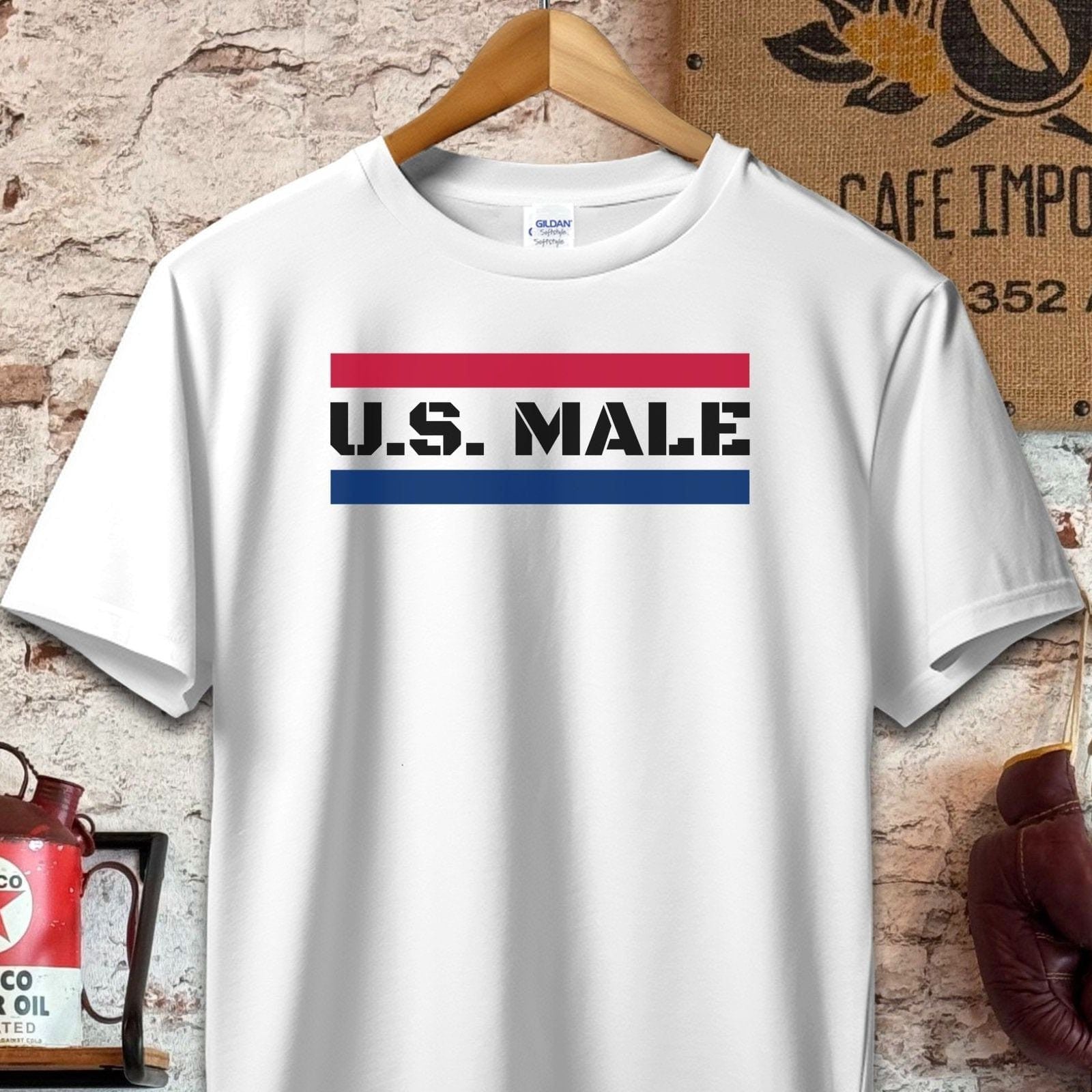 T-shirt / S / White U. S. Male Shirt