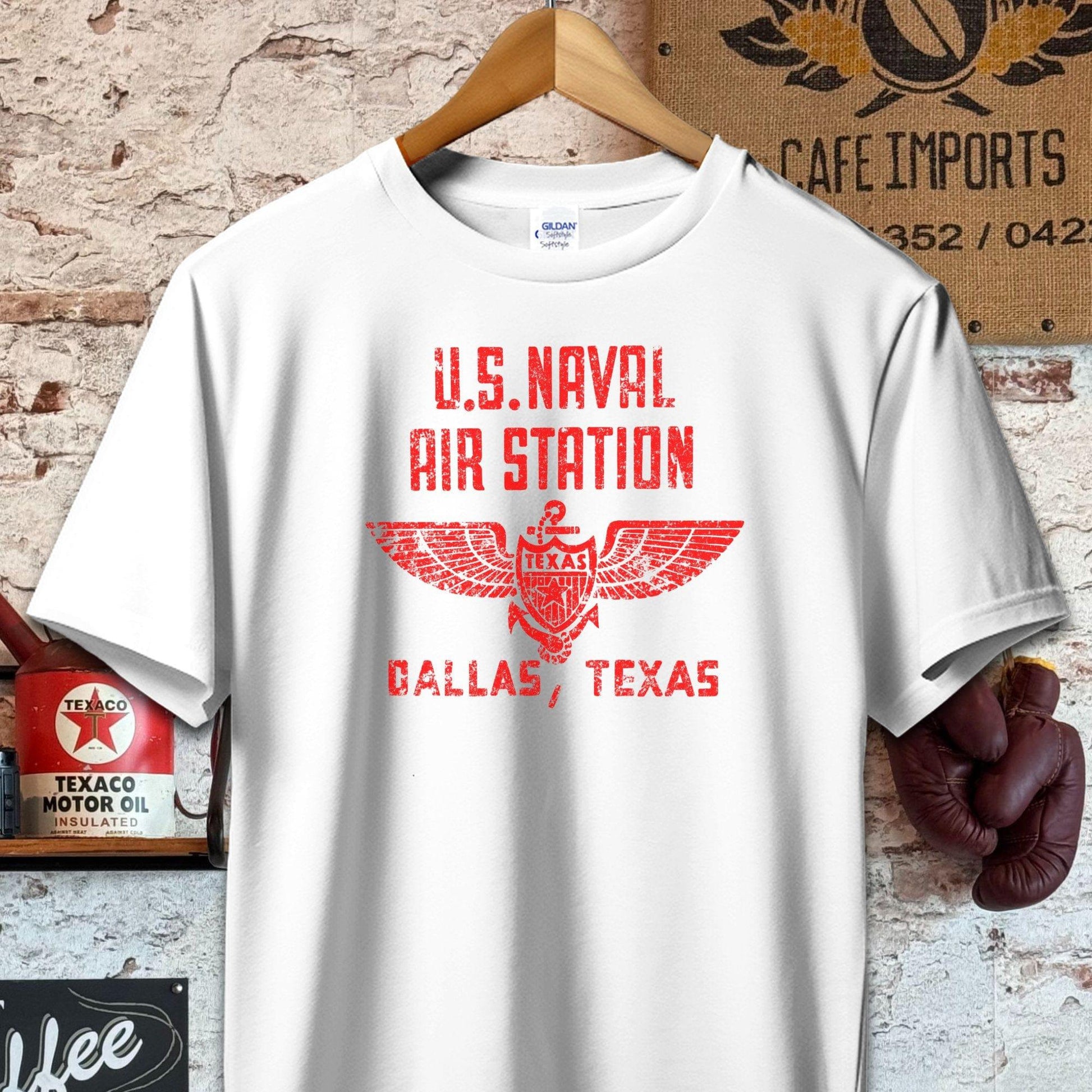 T-shirt / S / White U.S. Naval Air Station Dallas, TX Shirt