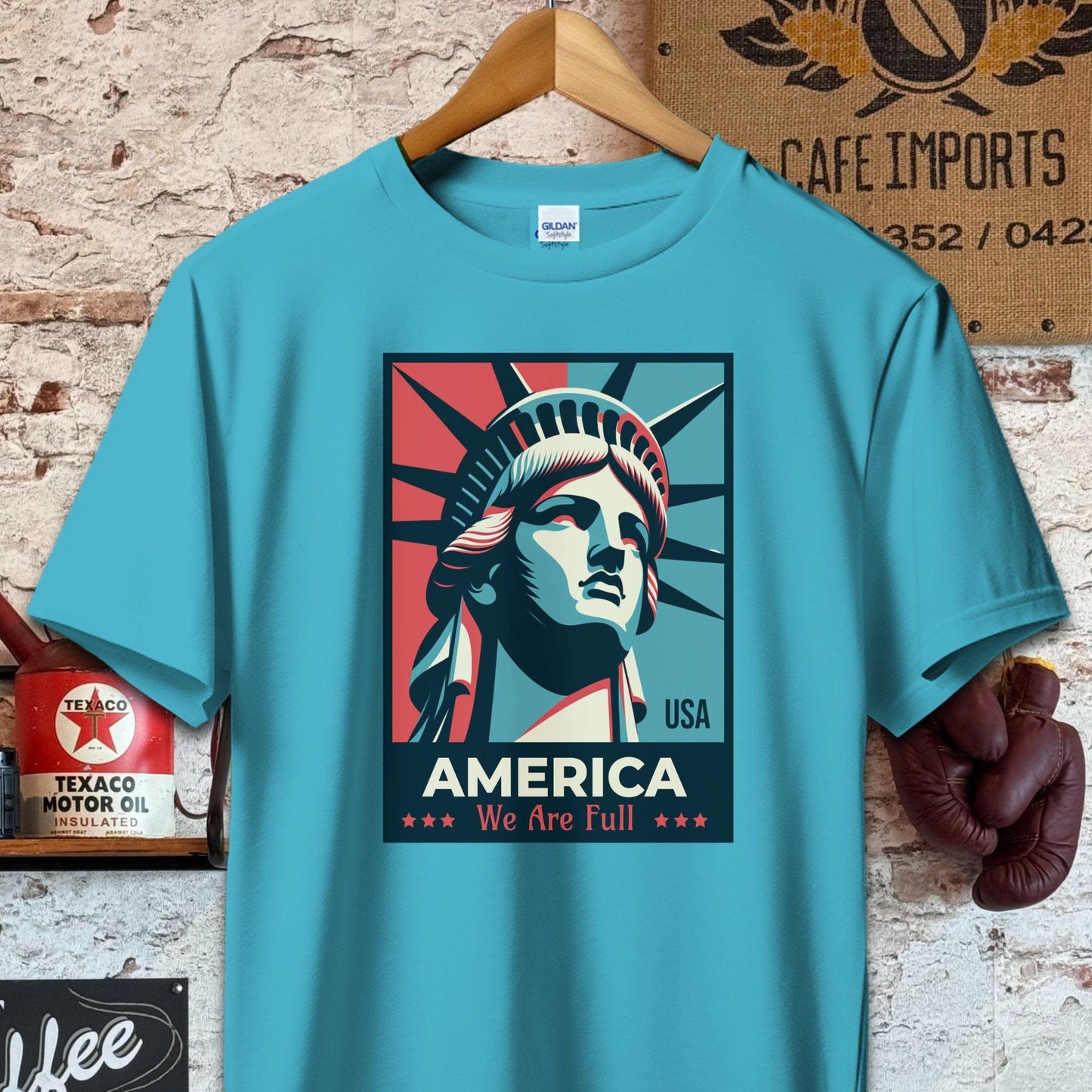 T-shirt / Tropical Blue / S America We Are Full Shirt