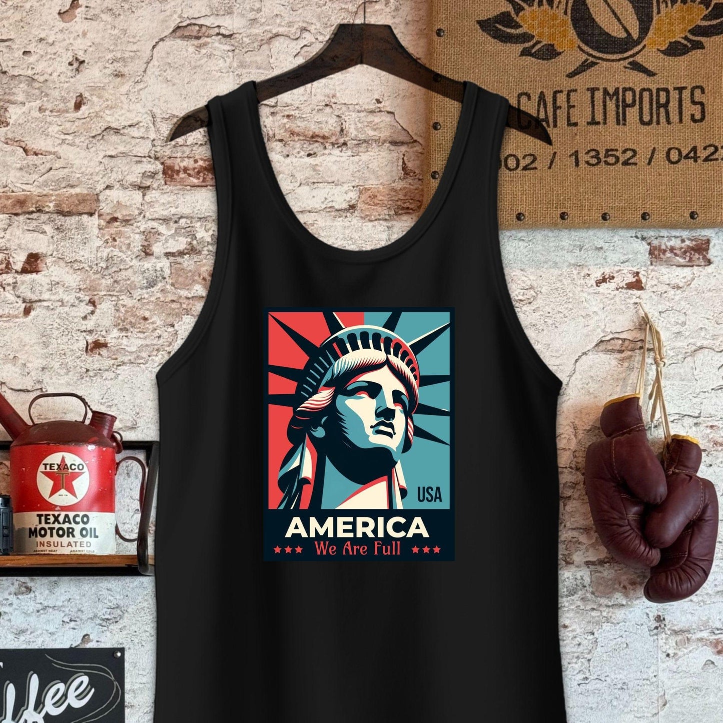 Tank Top / Black / S America We Are Full Shirt