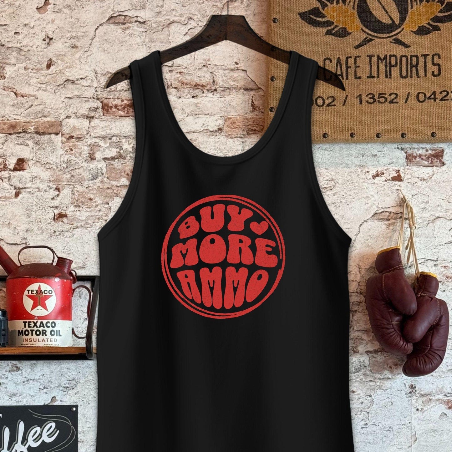 Tank Top / Black / S Buy More Ammo Shirt