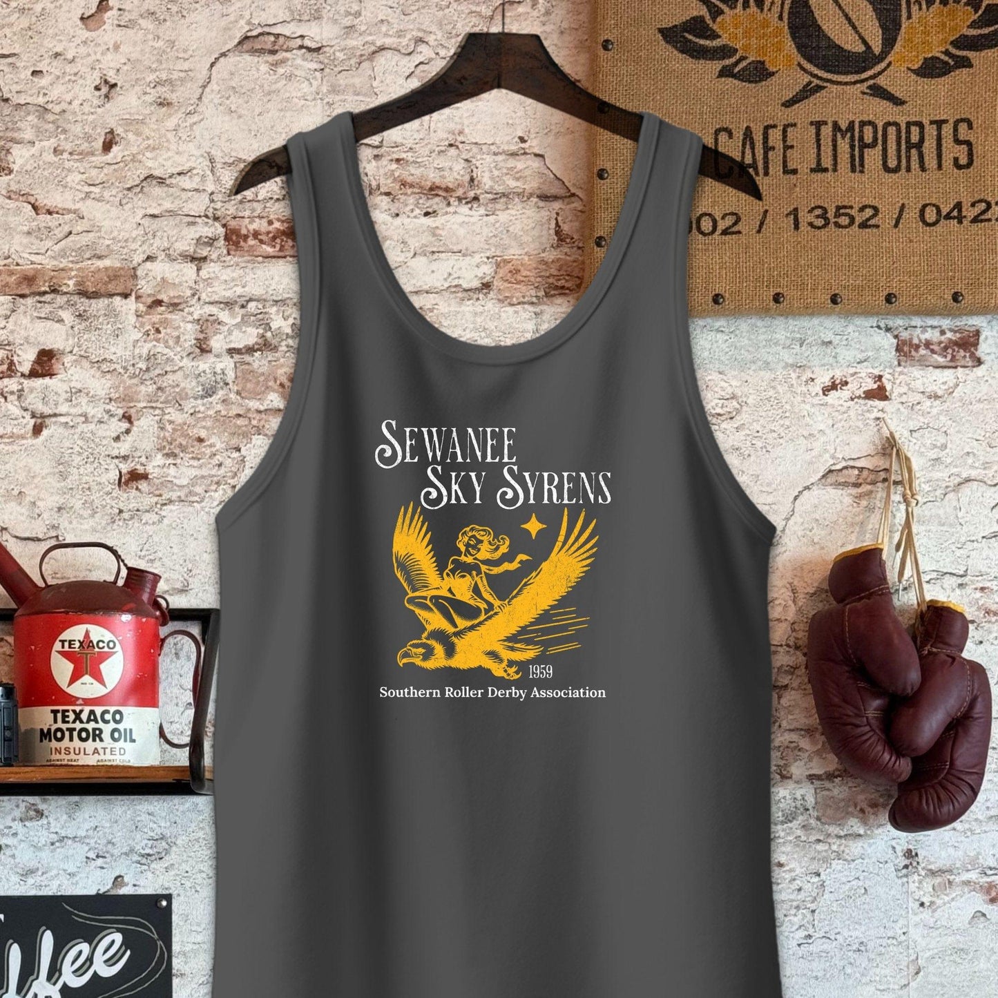 Tank Top / Charcoal-Black Triblend / S Sewanee Sky Syrens Roller Derby Shirt