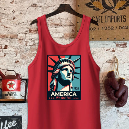 Tank Top / Red / S America We Are Full Shirt