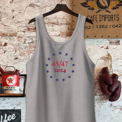 Tank Top / S / Athletic Heather 2024 45/47 Trump Shirts