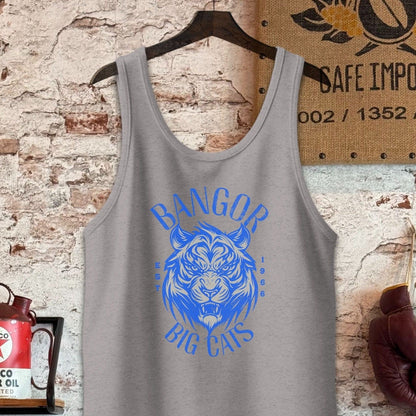 Tank Top / S / Athletic Heather Bangor Big Cats Vintage Style Shirt