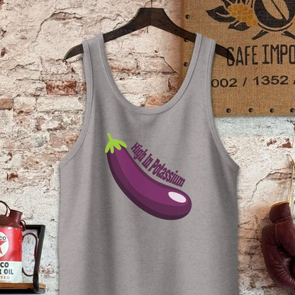 Tank Top / S / Athletic Heather High In Potassium Eggplant T-Shirt