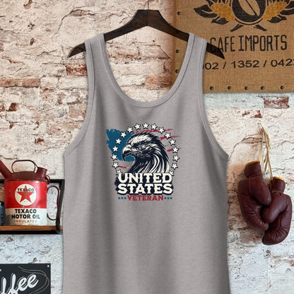 Tank Top / S / Athletic Heather United States Veteran Shirt